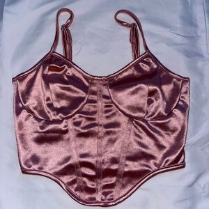 SHEIN Pink Tank Top with Adjustable Straps